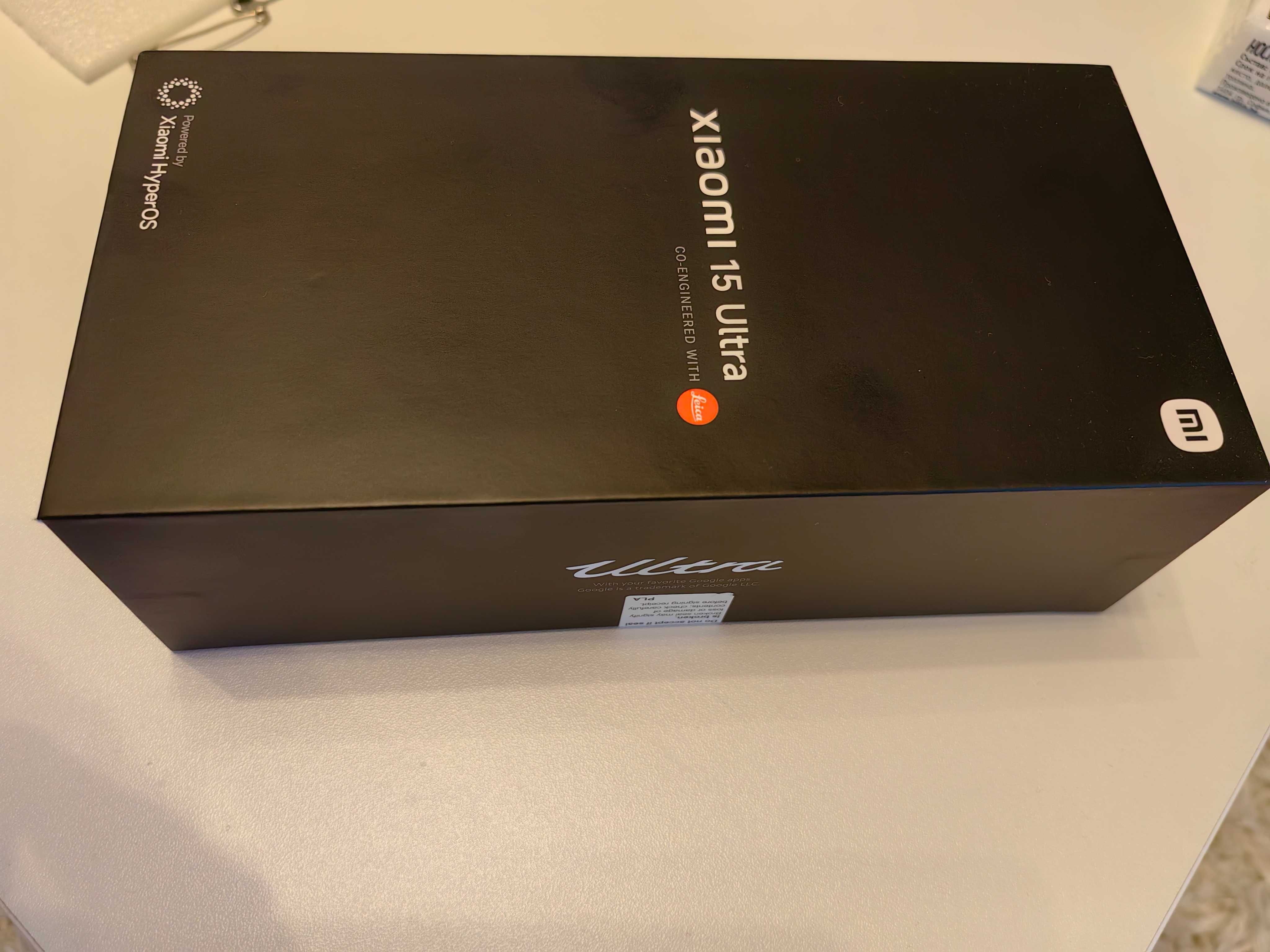 Чисто нов неразпечатан Xiaomi 15 Ultra Black 512 GB памет 16 GB RAM