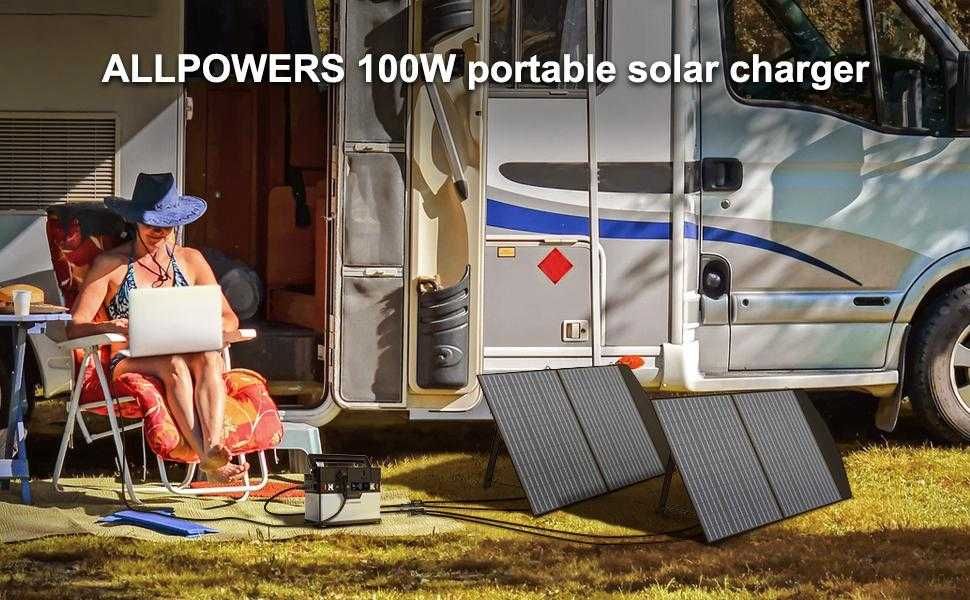 Panou Solar Pliabil si Portabil ALLPOWERS 100W