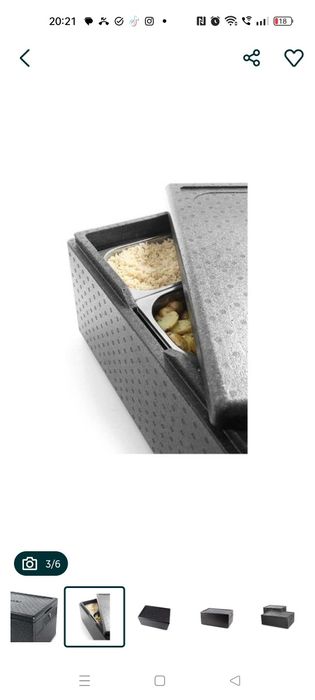 Cutie termoizolanta pentru transport produse alimentare clade