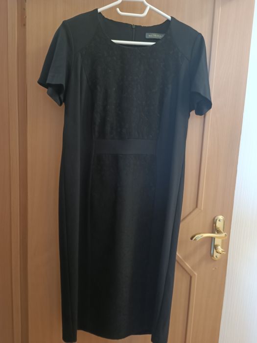 Трикотажное платье женское, размер 48