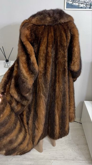 Haina lunga din blana naturala