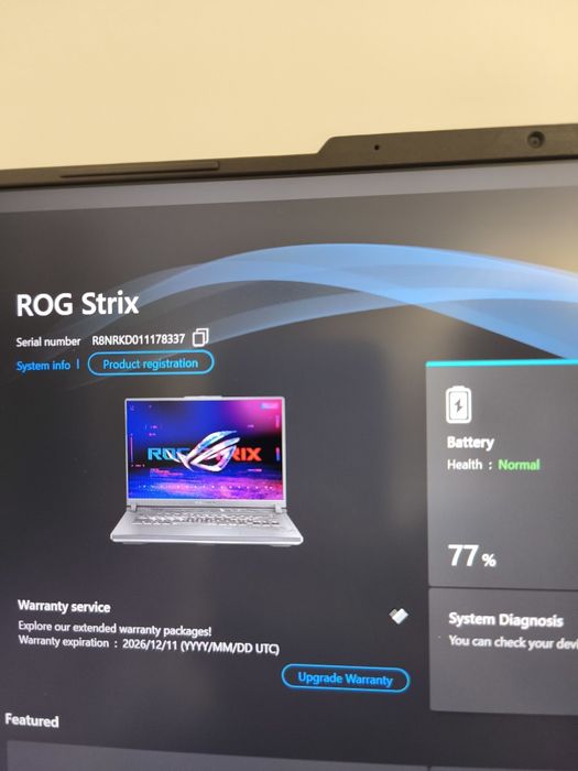 ASUS ROG STRIX G16 G614JV i9 Gen 13 RTX 4060 8GB (GARANTIE 1 AN)