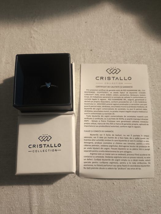 Inel de argint de la Cristallo