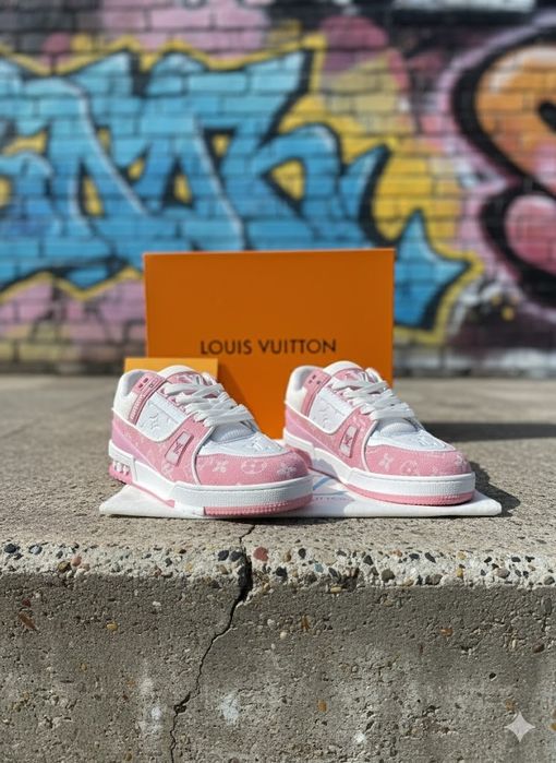 Adidasi LV Trainers Roz Adidasi fete Premium