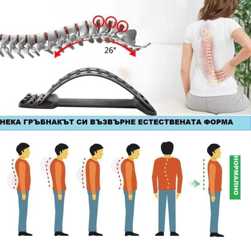 Уред за разтягане и изправяне на гърба и кръста, BackStretcher