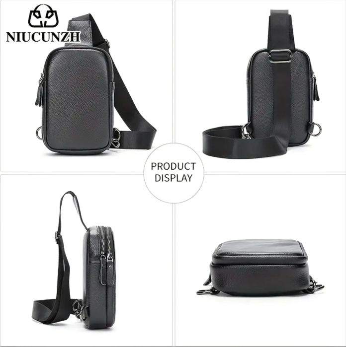 Луксозна, Компактна и Стилна дисплей чантичка /Премиум естествена кожа