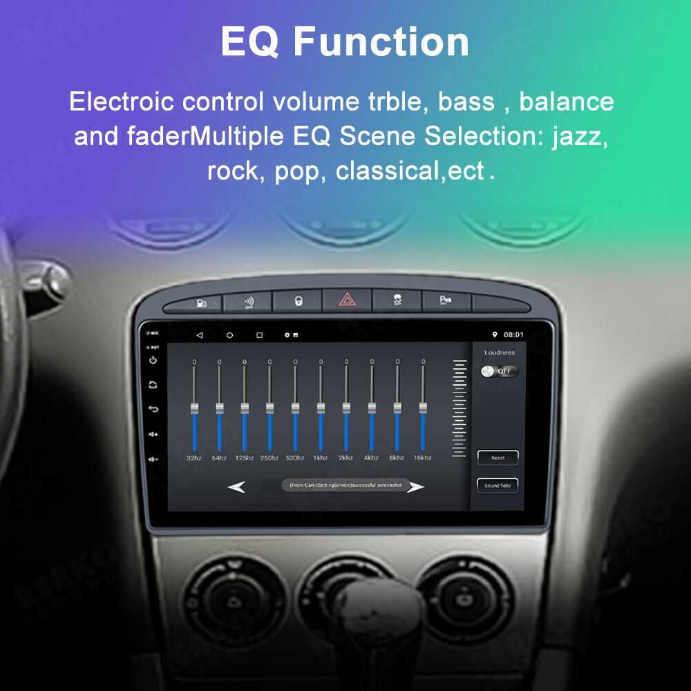 Мултимедия Навигация за Peugeot 408 308 Андроид Двоен дин за Android
