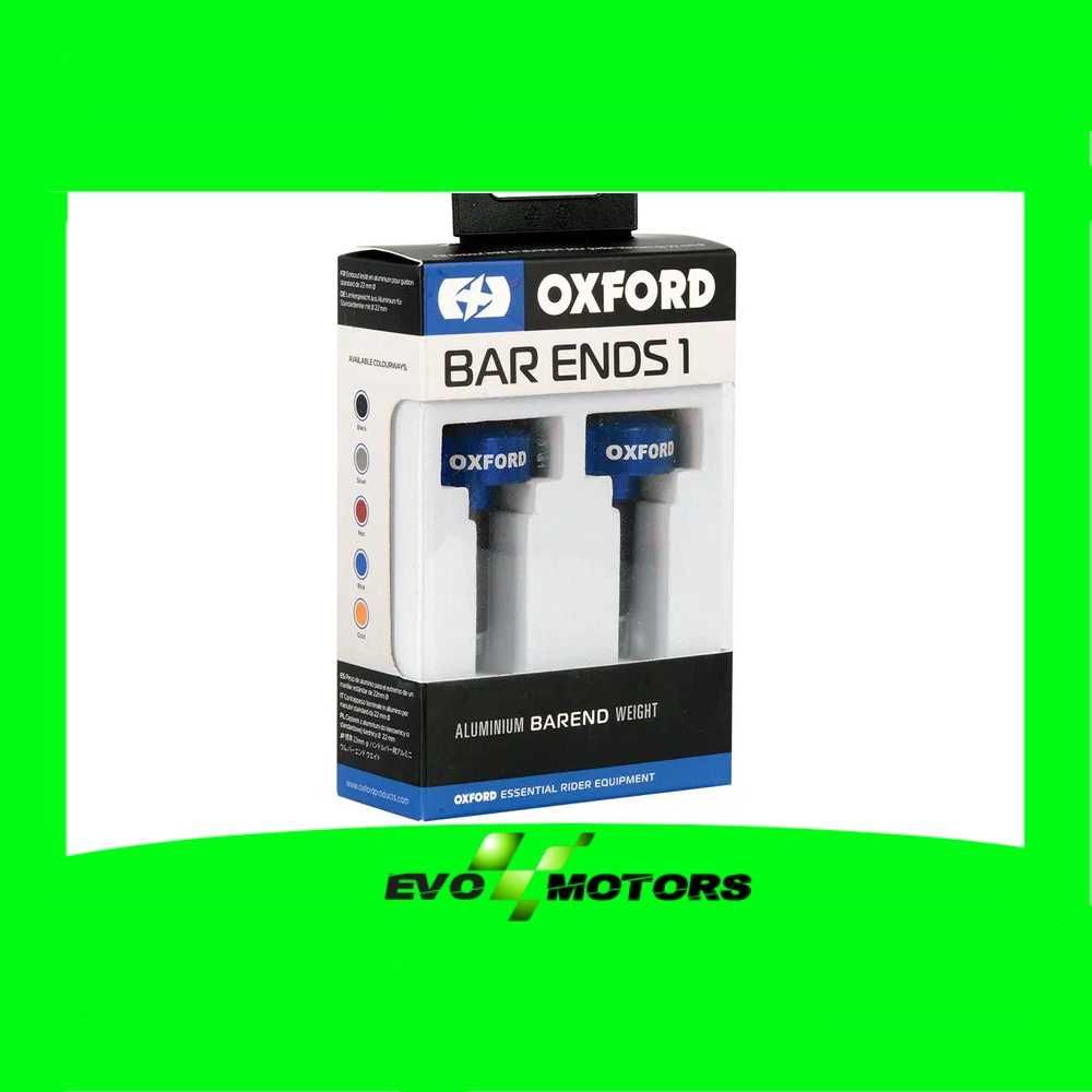 Capete ghidon moto OXFORD Albastru Rosu Auriu Gri Aluminiu OX591