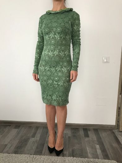 Rochie verde eleganta Monesse