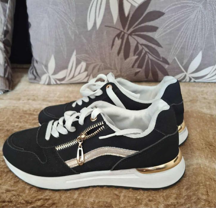 Обувки дамски и рокерия от телешки бокс