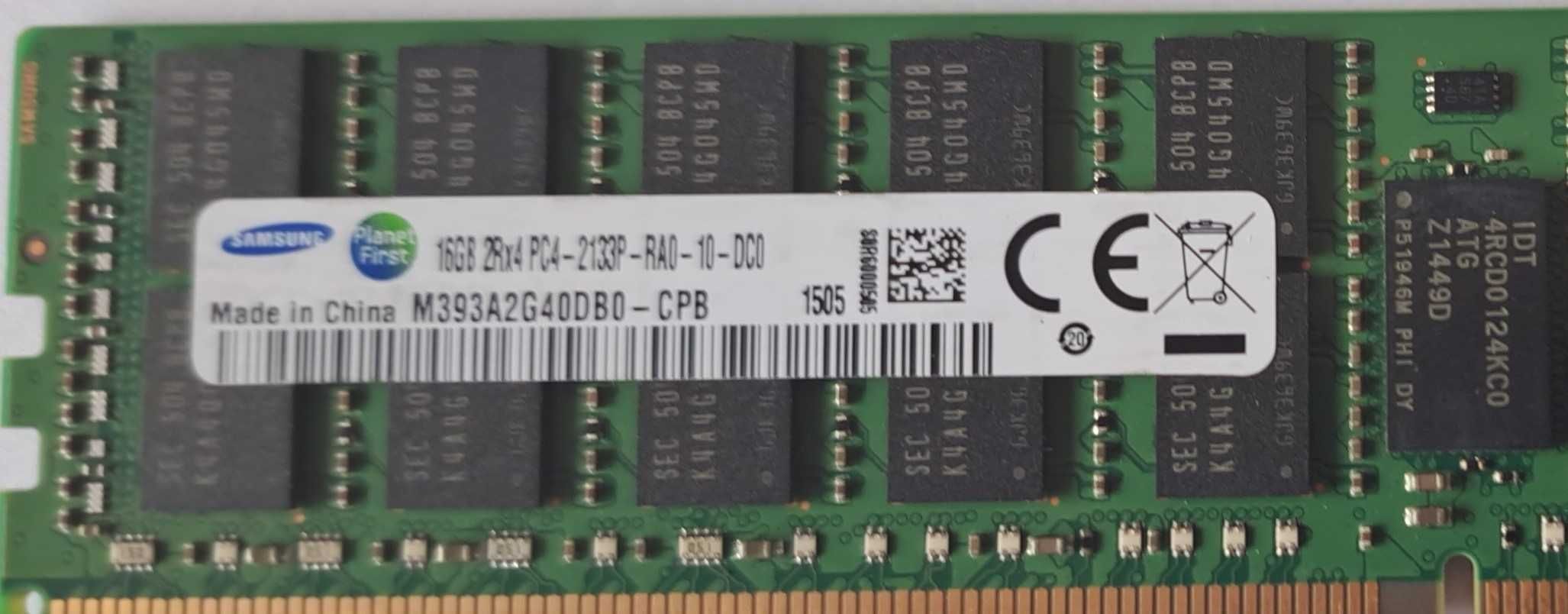 Памет за сървъри  Samsung DDR4 16gb 2Rx4 PC4-2133P ECC RAM