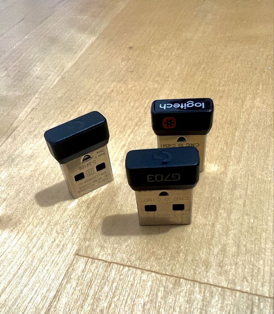 USB Dongle Receiver Logitech seria M MX K MK RAZER Barracuda