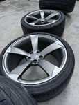 Jante Rotor R19 Originale - Audi + Cauciucuri-Stare impecabila
