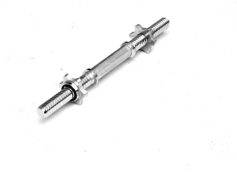 Къс Лост за Дъмбел ø30 мм - 35 см, Хромирана Дръжка за Дъмбел