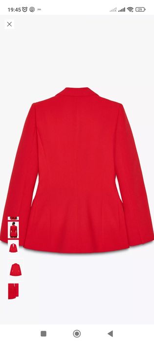 Червен костюм Зара