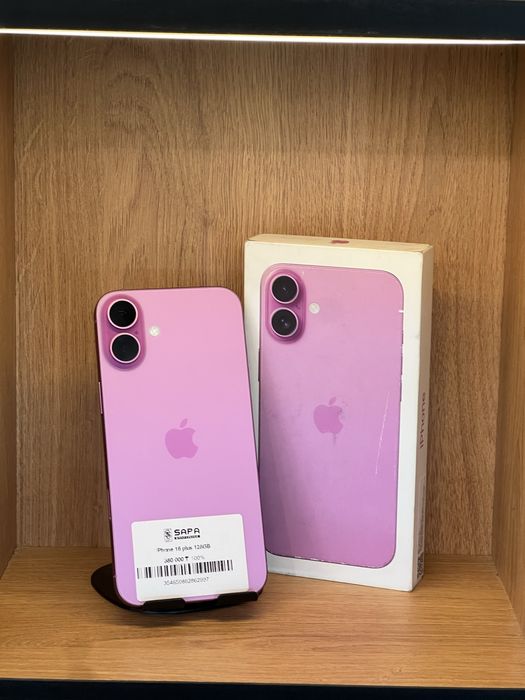 Айфон 16 плюс розовый 100%