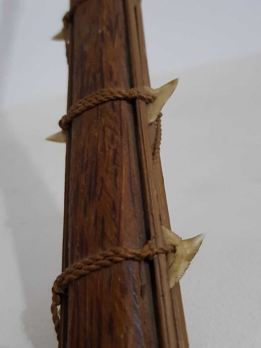 Sabie tribala vintage dinti de rechin sec.XIX