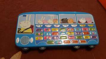 Tableta forma autobuz, propozitii, muzica Peppa Pig originala, engleza