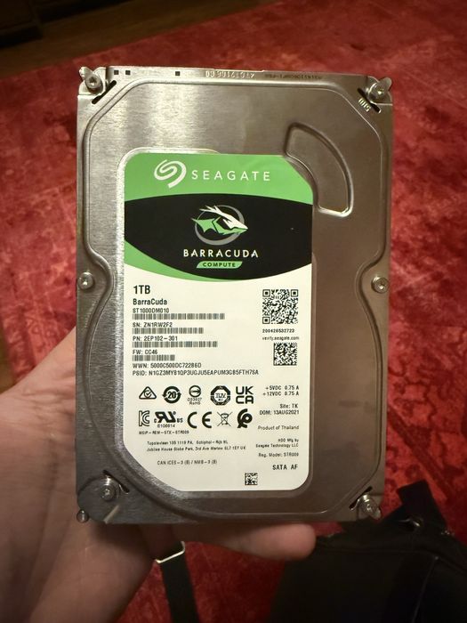 Жестки диск HDD Seagate 1000GB 3.5” —  новый, рабочий