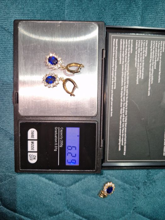 Cercei aur 14 k noi plus pandand