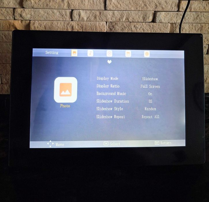 Дигитална фоторамка Braun DigiFrame 1093, 10.1", 8GB, Черен