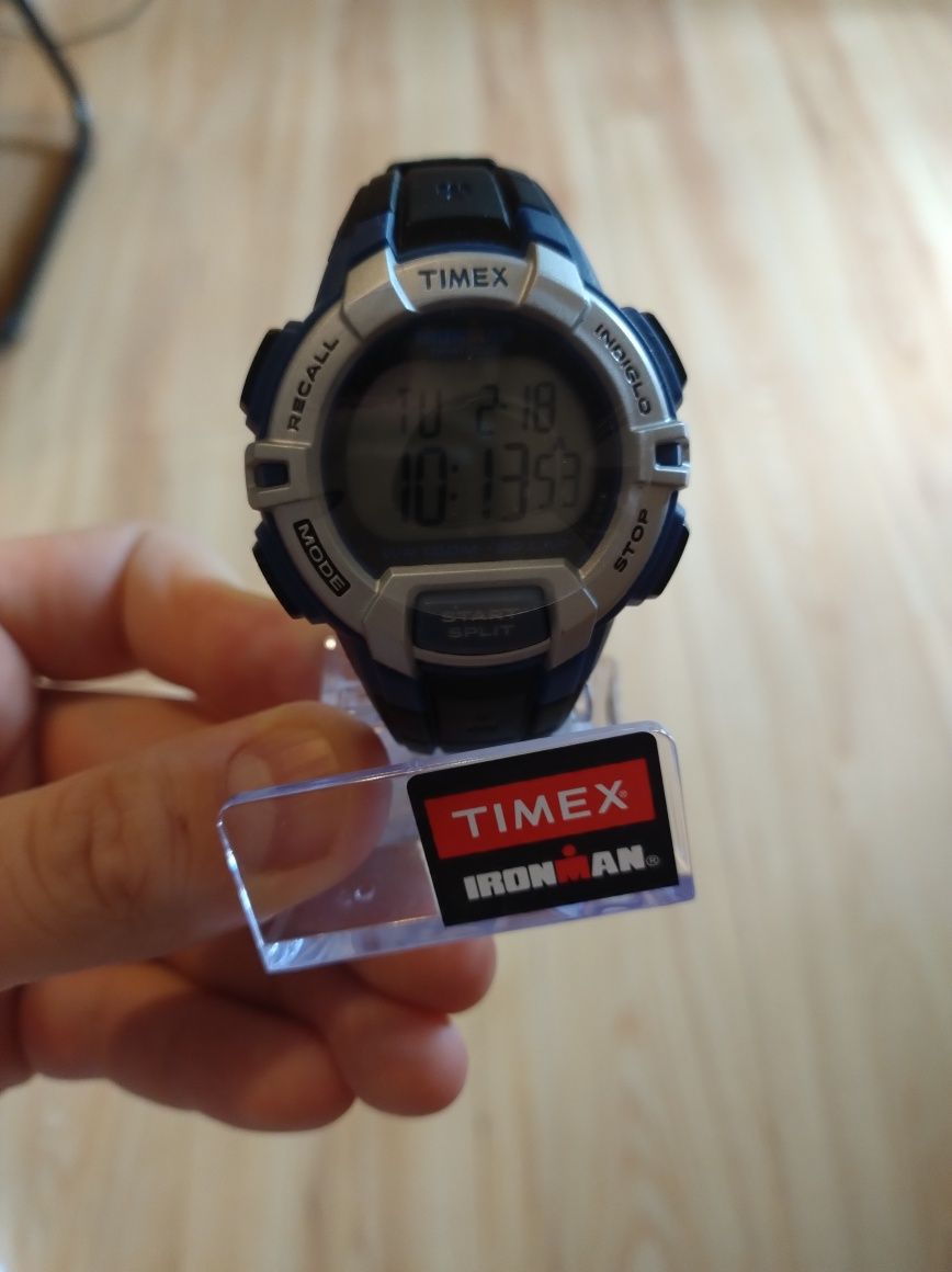 Timex Ironman Men s Rugged 30 Lap Watch Black Silver T5K791