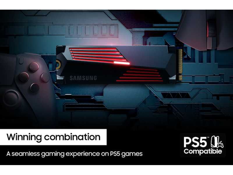 Новый SSD NVMe Samsung 990 PRO 1TB. С радиатором. Скорость до 7450 MB.