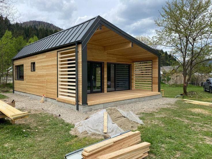 Acest container tip casă este construit din materiale durabile, rezist