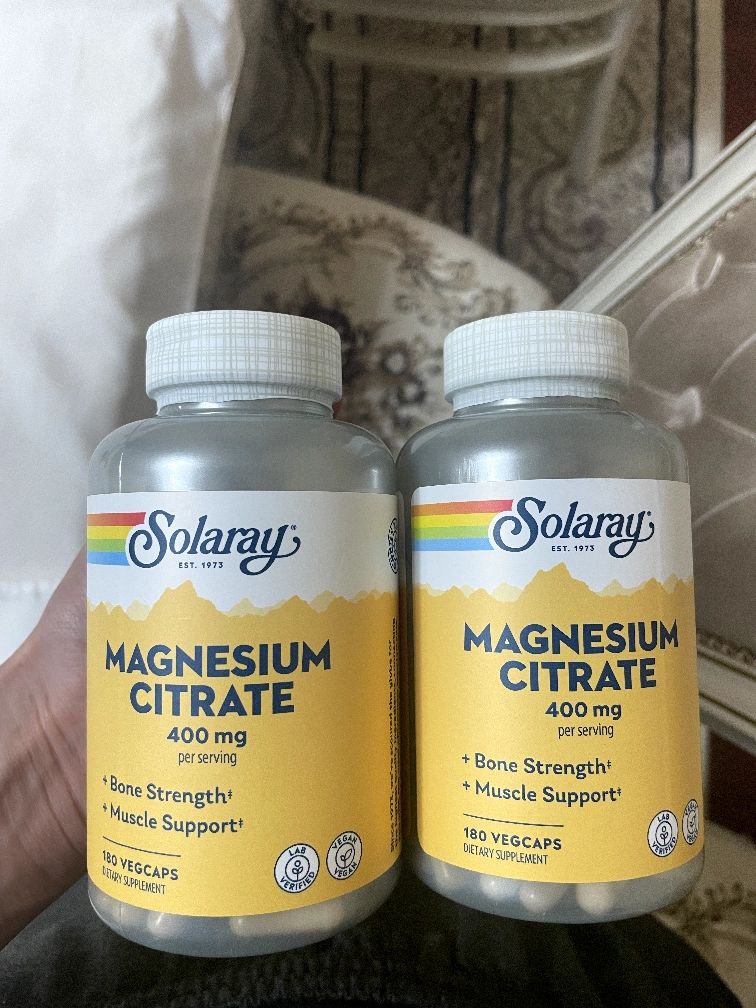 Solaray Magnesium Citrate, Цитрат магния, Соларай, магний ситрат, 180