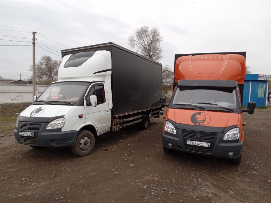 Грузоперевозки по У-Ка, РК и РФ. Газели 16-23м³. Грузчики.Вывоз мусора