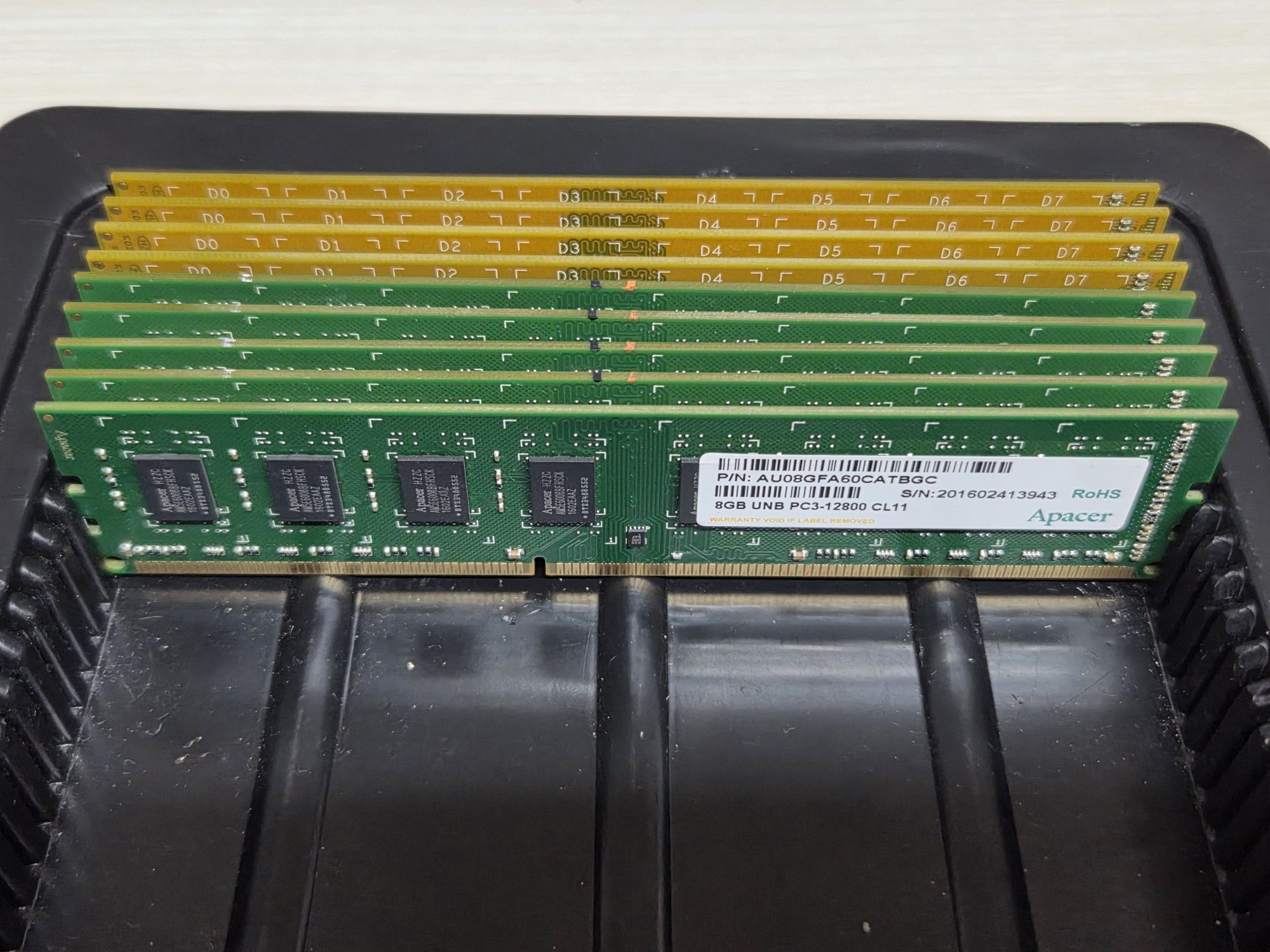 Озу DDR3 DDR4 4Гб, 8Гб, 16Гб (1333, 1600, 2400, 2666, 3200)