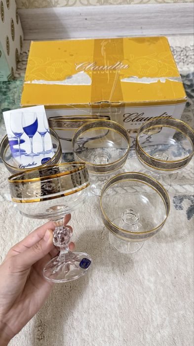 Богема посуда, Bohemia посуда вареньица 5 штук