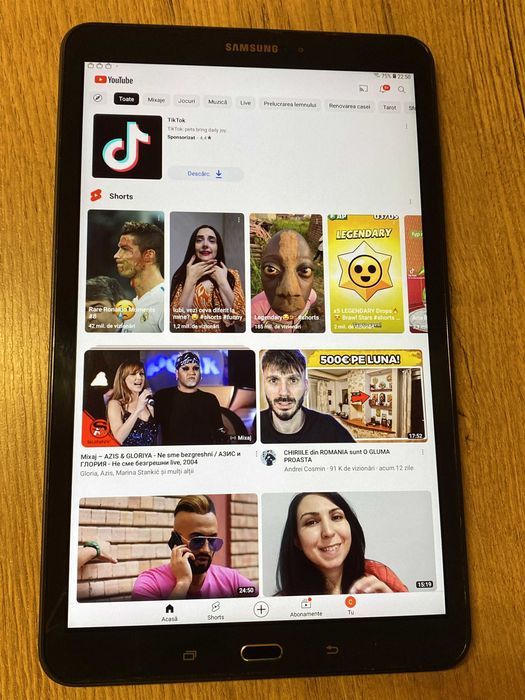 Tab Samsung A6 10,2  Wifi si 4G + Husa Tip Carte