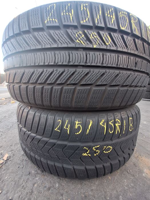 Cate 1 x anv iarna 245/45r18 Continental si Pirelli Montaj Gratuit