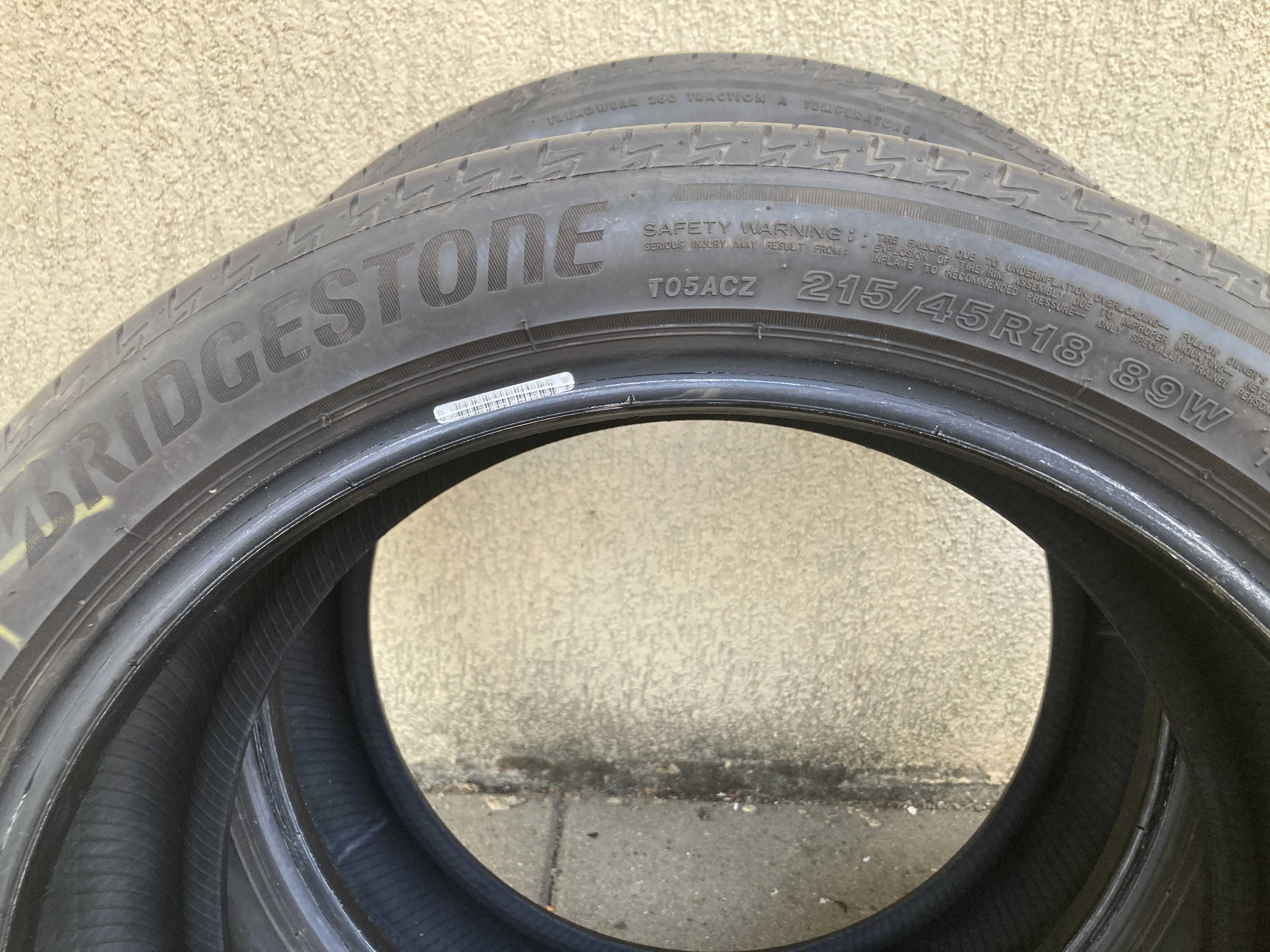 Anvelope vara Bridgestone Turanza T005 215/45 R18