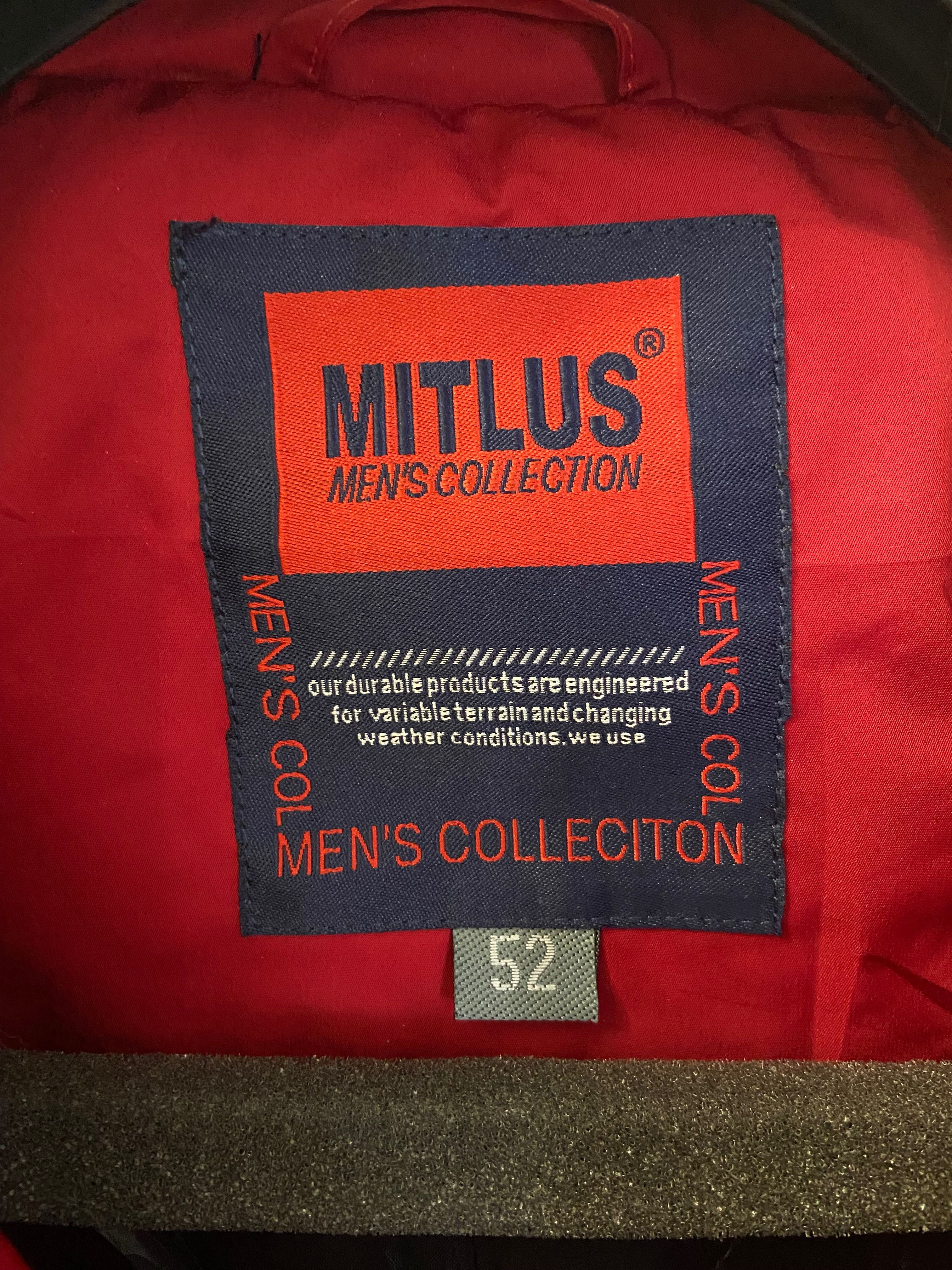 Куртка на весну утепленная Mitlus муж новая рр 52 красная с капюшоном