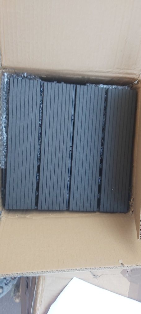Plăci de terasă SAM WPC Plastic, Set de 11 pentru 1 m², dim placa 30 x