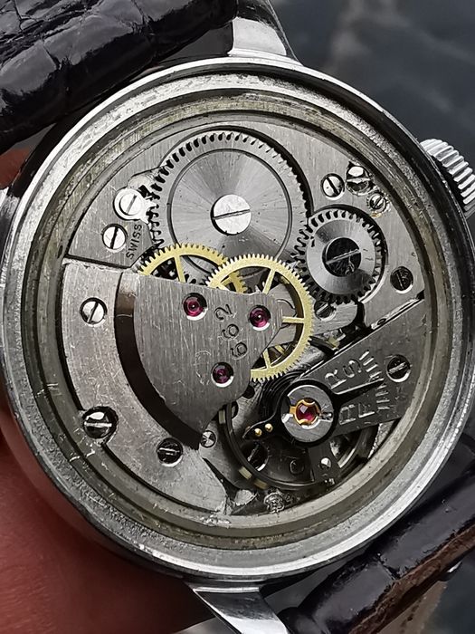 Ceas Terval - Întoarcere manuala Oțel 34 mm - Funcționează excelent!