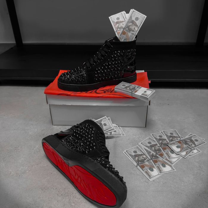 Adidasi Louboutin Full Black