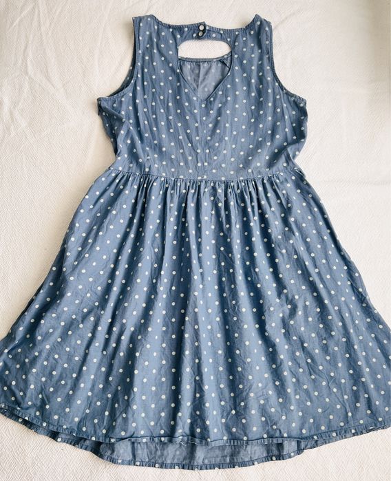 Rochie de vara cu buline si buzunare, marimea 42, Xside