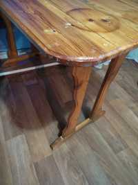 Продаю стол кухонный 60/120 см. Настоящий деревянный. 10 тыс. Срочно!