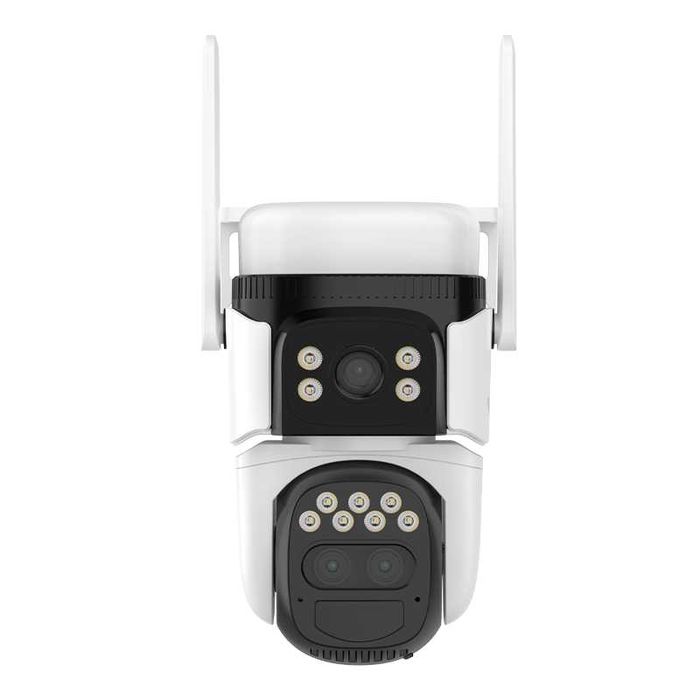 Camera Supraveghere Dubla, ZOOM 10x, SIM 4G, Solara, Baterie 8000mAh