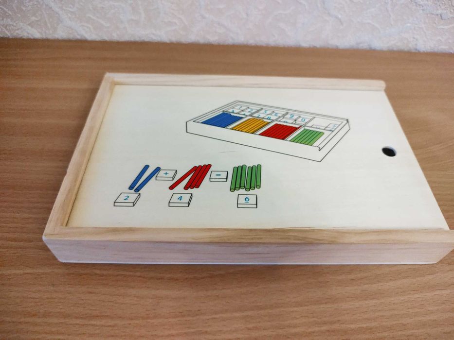 Дървена азбука пъзел + математическа игра