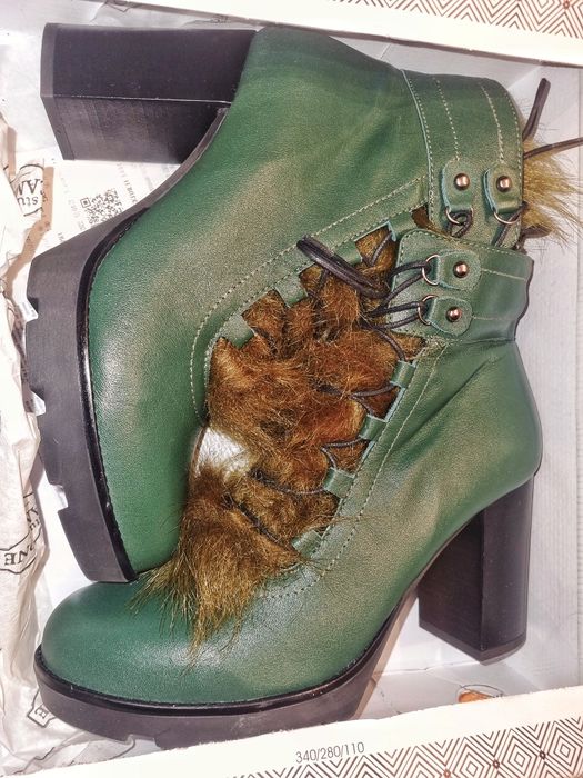 Зелени зимни боти STUDIO CAMPIONE
Естествена кожа