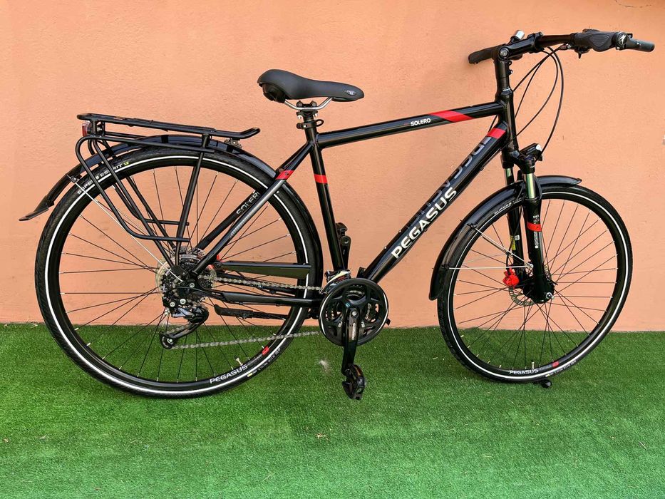 Като Нов Алуминиев Хидравличен Велосипед PEGASUS 28цола 9х3