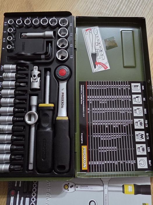 Trusa cu tubulare si biti Proxon