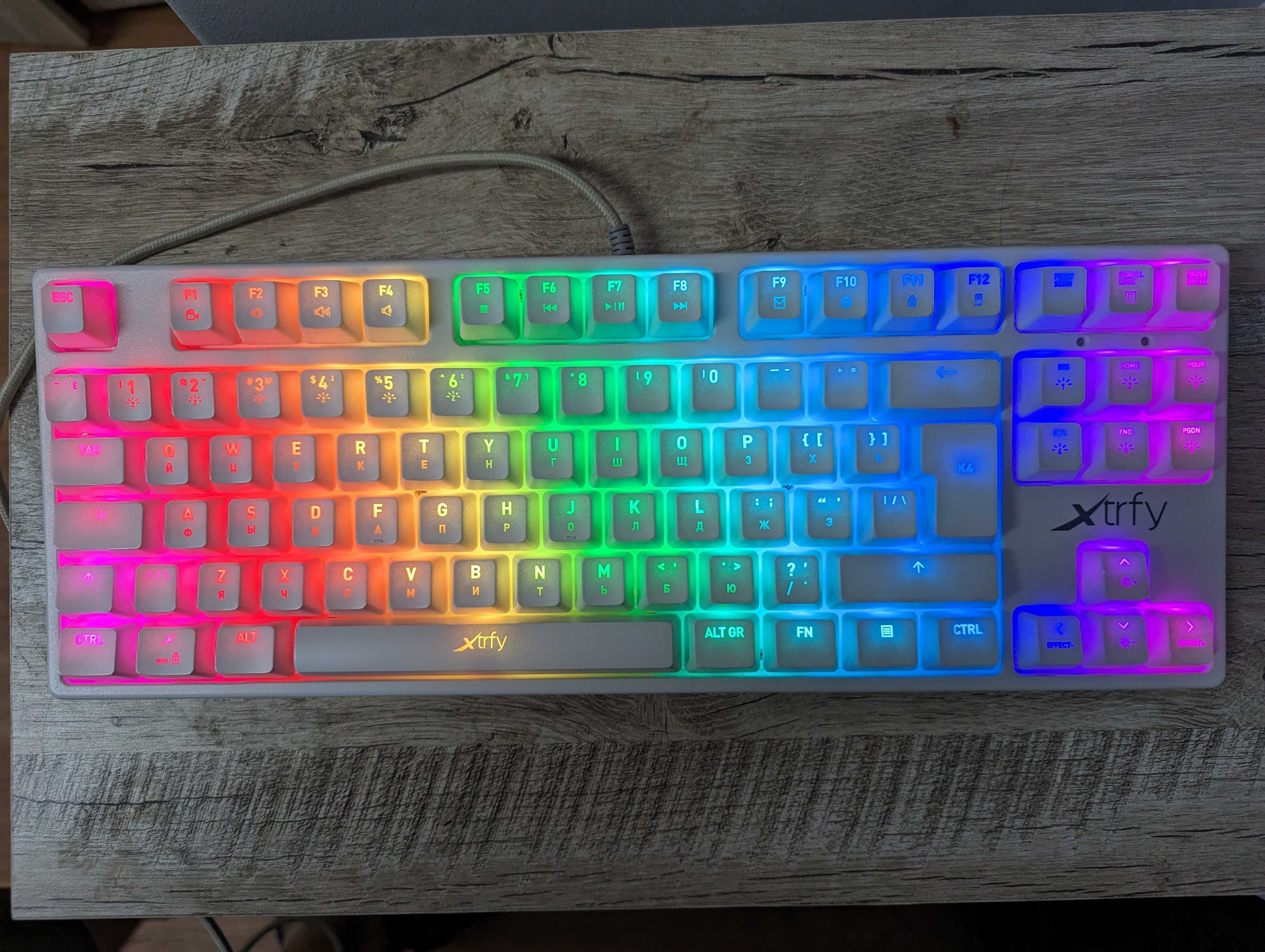 Клавиатура Xtrfy k4 TKL, Kailh Red