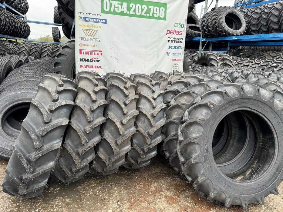 Cauciucuri noi 12.4-24 PANTHER de tractor fata cu 12 pliuri