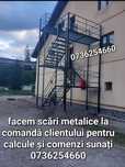 Scări de exterior metalice zincate exterioare și pentru incendii ne de