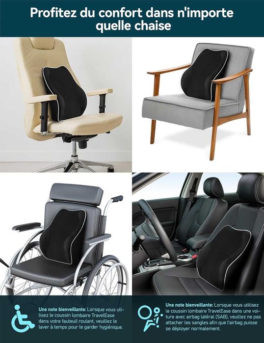 Perna lombara ergonomica TRAVEL EASE, NOU, Factura
